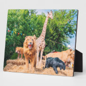 Gevlekte dieren fotoplaat (Zijkant)