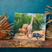 Gevlekte dieren fotoplaat (Zijkant)