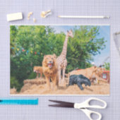 Gevlekte dieren tissuepapier (Craft)