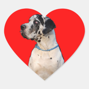 Gevlekte Dog Hart Sticker