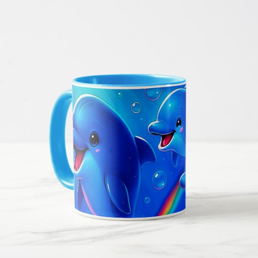 Gevlekte dolfijn mok (Voorkant links)
