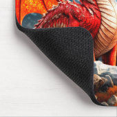 Gevlekte Draken Illustratie Muismat (Hoek)