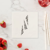 Gevlekte driehoeken papieren servetten (Insitu)