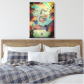 Gevlekte dromen canvas afdruk (Insitu (Slaapkamer))