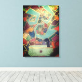 Gevlekte dromen canvas afdruk (Insitu (Houten vloer))