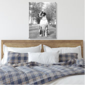 Gevlekte Duitse Dog Canvas Afdruk (Insitu (Slaapkamer))