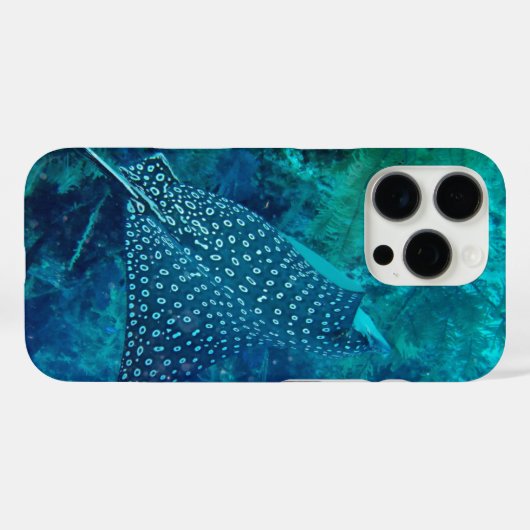 Gevlekte Eagle Ray iPhone Case (Achterkant (horizontaal))