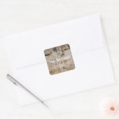 Gevlekte Elegantie Vierkante Sticker (Envelop)