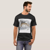 Gevlekte Forel in Handschoen T-shirt (Voorkant volledig)