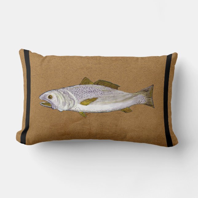 Gevlekte Forel Lenden kussen (Voorkant)