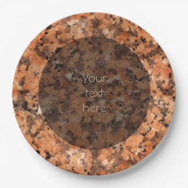 Gevlekte Geologie Stenen Textuur Oppervlakte Elke Papieren Bordje