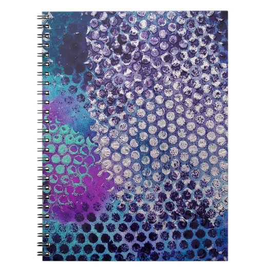 Gevlekte Gestippelde Abstracte Pret Notitieboek (Voorkant)