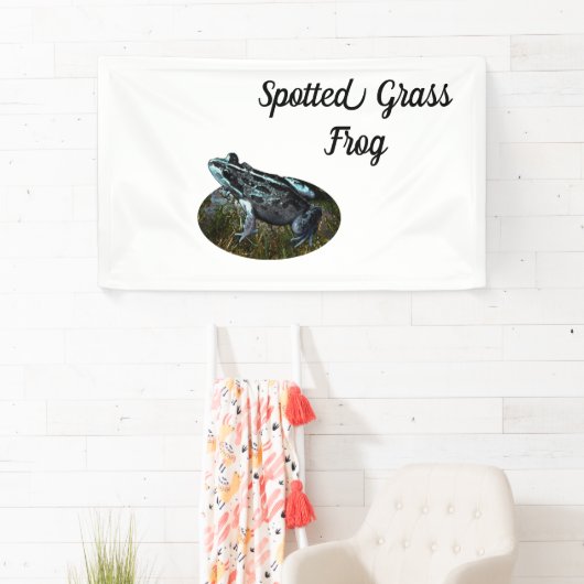 Gevlekte gras kikker, Banner (Insitu)