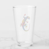 Gevlekte hagedis glas (Achterkant)