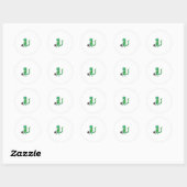 gevlekte hagedis ronde sticker (Vel)