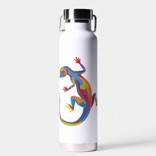 Gevlekte hagedis waterfles (Voorkant)