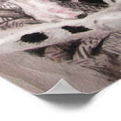 Gevlekte Hond Dalmatiner en Man Portret Poster (Hoek)