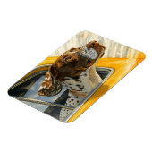 Gevlekte Hond op Autorit Kunstprint Magneet (Linkerzijde)