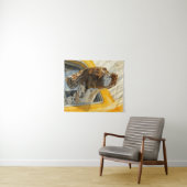 Gevlekte Hond op Autorit Kunstprint Wandkleed (In Situ (horizontaal))