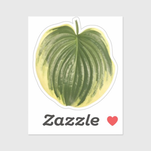 Gevlekte Hosta-blad  Sticker (Vel)