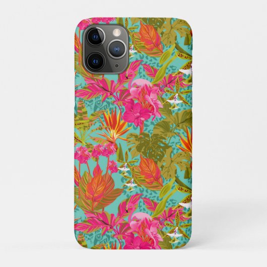 Gevlekte Hothouse Tropische Bloem iPhone hoes (Achterkant)