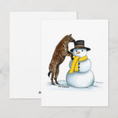 Gevlekte hyena - kerstkaart (Voorkant / Achterkant)