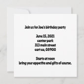 Gevlekte hyena met pet in taart bijten kaart (Achterkant)