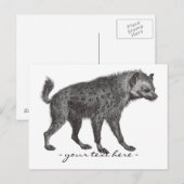 Gevlekte Hyena Post Kaart (Voorkant / Achterkant)