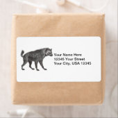 Gevlekte Hyena Verzendlabels Etiket (Insitu)