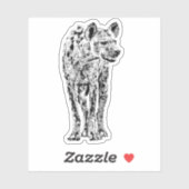 Gevlekte hyena vol figuur sticker (Vel)