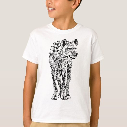 Gevlekte Hyena Wildlife voor Hyena Fans T-shirt (Voorkant)