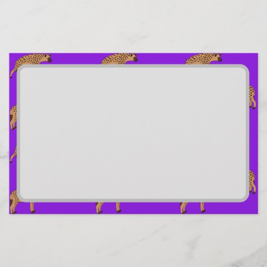 Gevlekte hyena's briefpapier (Voorkant)