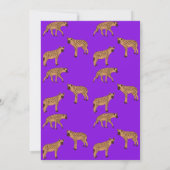 Gevlekte Hyena's Dank je kaart (Achterkant)