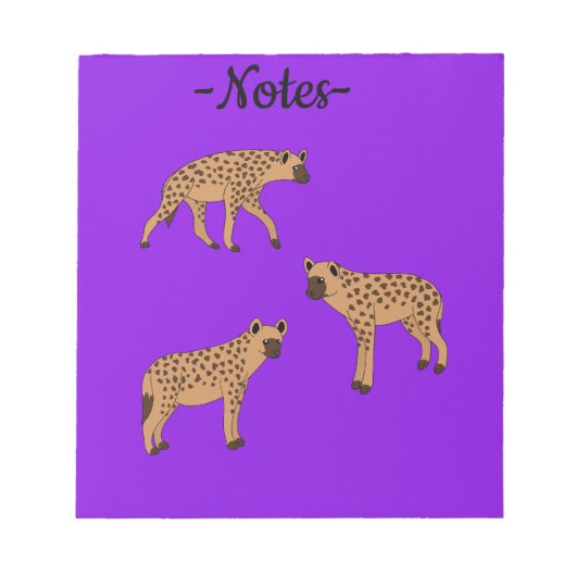 Gevlekte Hyena's Notitieblok (Voorkant)