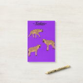 Gevlekte hyena's post-it® notes (Op bureau)