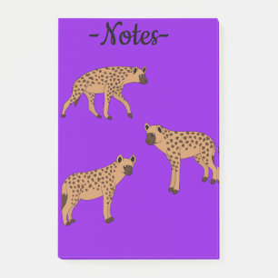 Gevlekte hyena's post-it® notes