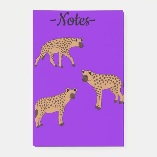 Gevlekte hyena's post-it® notes (Voorkant)