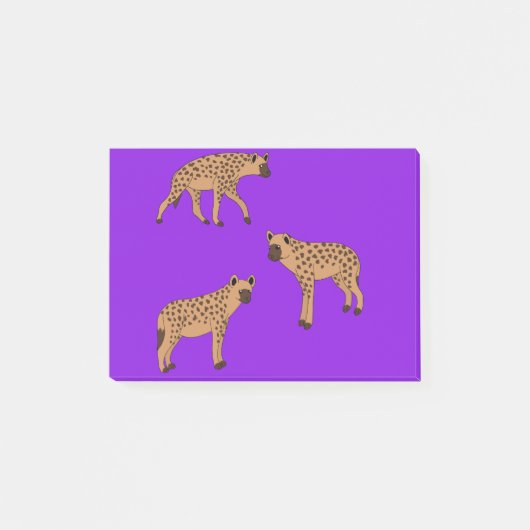 Gevlekte hyena's post-it® notes (Voorkant)
