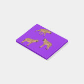 Gevlekte hyena's post-it® notes (Schuin)