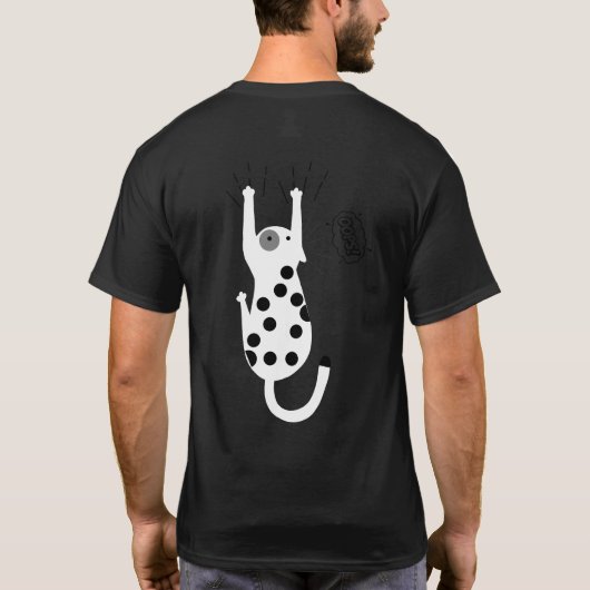 "Gevlekte Kat T-shirt (Achterkant)