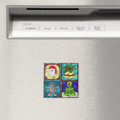 Gevlekte kerst goodies magneet (Insitu (Vaatwasser))