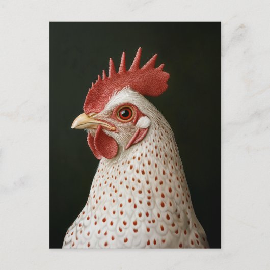 Gevlekte Kip Portret Briefkaart (Voorkant)