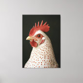 Gevlekte Kip Portret Canvas Afdruk (Voorkant)