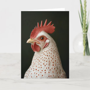 Gevlekte Kip Portret Feestdagen Kaart