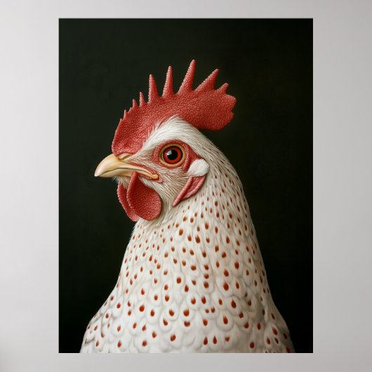 Gevlekte Kip Portret Poster (Voorkant)