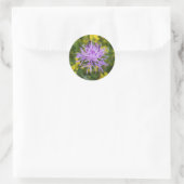 Gevlekte Knapweed Paarse Wildflower Ronde Stickers (Tas)