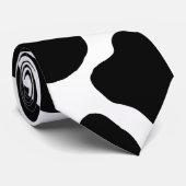 Gevlekte Koe Print, Koe, Dierenbont Stropdas (Opgerold)