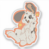 gevlekte konijnenSticker Sticker (Voorkant)