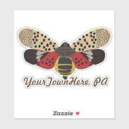 Gevlekte lantaarnvlieg Bug Gepersonaliseerd Souven Sticker