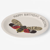 Gevlekte lantaarnvlieg Bug gepersonaliseerde parti Papieren Bordje (Gekanteld)